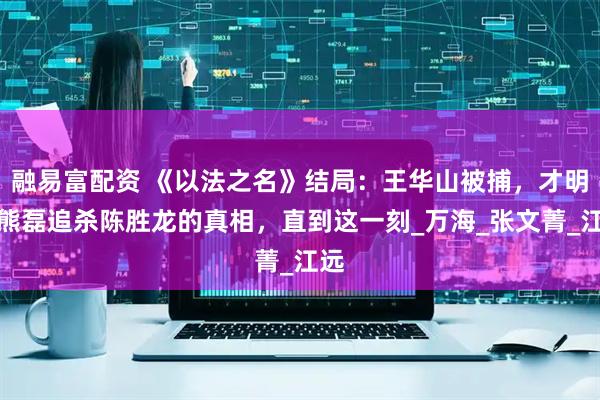 融易富配资 《以法之名》结局：王华山被捕，才明白熊磊追杀陈胜龙的真相，直到这一刻_万海_张文菁_江远
