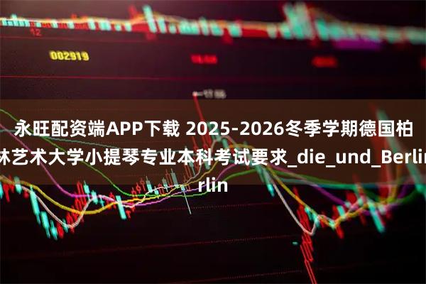 永旺配资端APP下载 2025-2026冬季学期德国柏林艺术大学小提琴专业本科考试要求_die_und_Berlin